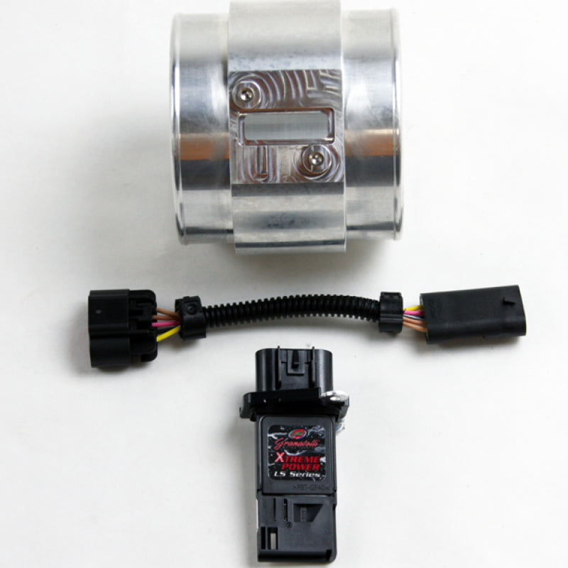 Granatelli GM Series 95mm Mass Airflow Sensor Housing w/5-Pin to Slot Style GM MAF Harness Granatelli Motor Sports Mass Air Flow Sensors