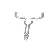 MagnaFlow Cat Back, SS, 3in, Competition, Dual Split Polished 4.5in Tips 2015 Ford Mustang GT V8 5.0 Magnaflow Catback
