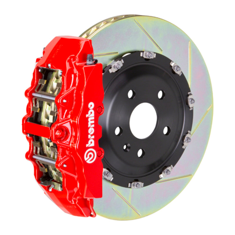 Brembo 23+ Z (RZ34) Front GT BBK 6 Piston Cast 380x34 2pc Rotor Slotted Type-1-Red Brembo Brake Kits - Performance Slot