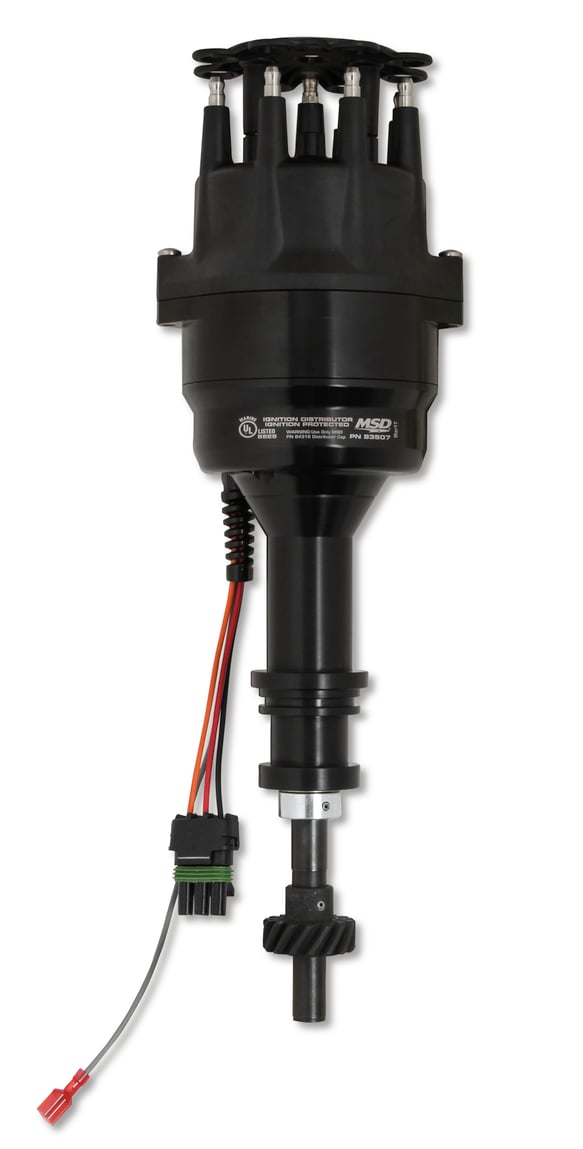 Ford 351C-460 Ready-to-Run Marine Distributor-Black 83507 MSD Autoparts