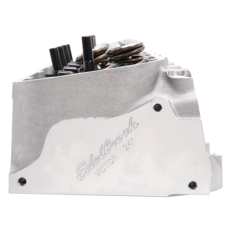 Edelbrock Race Cyl Head Musi CNC BBC Victor 24Deg Complete Edelbrock Heads