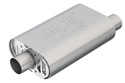 Borla CrateMuffler SBC Hot 350/383 2.5 inch Offset/Center 14in x 4.35in x 9in Oval Atak Muffler Borla Muffler