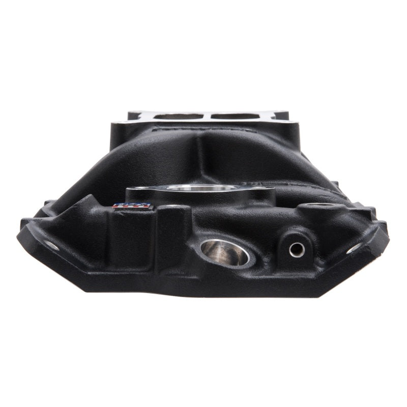 Edelbrock Intake Manifold Perf Eps SBC w/ Oil Fill Tube and Breather Black Edelbrock Intake Manifolds