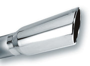 Borla 4in Inlet 5in Round Rolled Angle Cut w/ Clamp x 14in Long Exhaust Tip Borla Tips