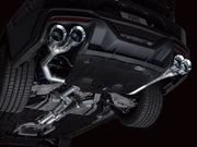 AWE 2024 Ford Mustang Dark Horse S650 RWD Track Edition Cat-Back Exhaust w/ Quad Chrome Silver Tips AWE Tuning Catback