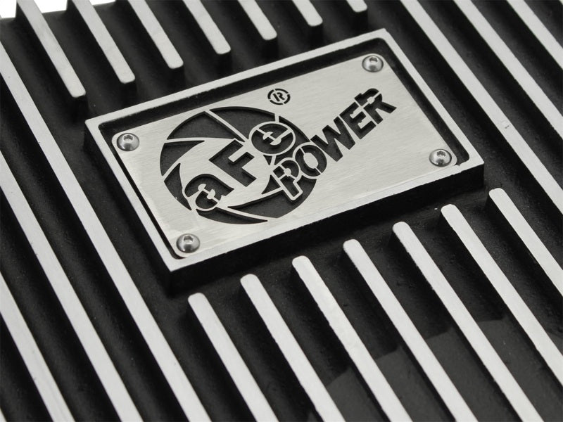 aFe Power Transmission Pan Black Machined 11-14 Ford 6R140 Trucks V8 6.7L (td) aFe Diff Covers
