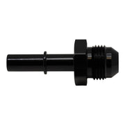 DeatschWerks 8AN Male Flare to 3/8in Male EFI Quick Connect Adapter - Anodized Matte Black DeatschWerks Fuel Components Misc