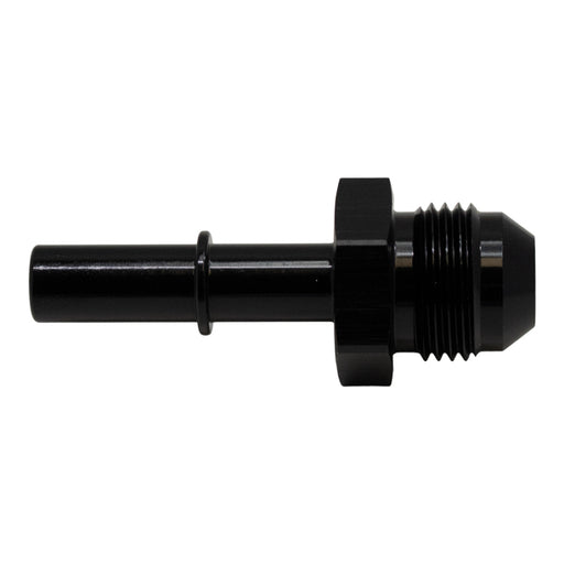 DeatschWerks 8AN Male Flare to 3/8in Male EFI Quick Connect Adapter - Anodized Matte Black DeatschWerks Fuel Components Misc