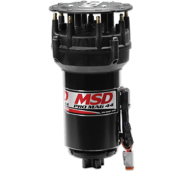 Pro Mag 44 Amp Generator, CW Rotation, Black, Pro Cap, Band Clamp 81307 MSD Autoparts