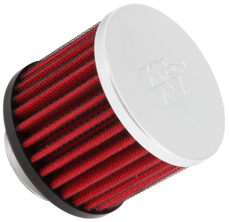 K&N 1.375 inch ID 3 inch OD 2.5 inch H Clamp On Crankcase Vent Filter K&N Engineering Air Filters - Universal Fit