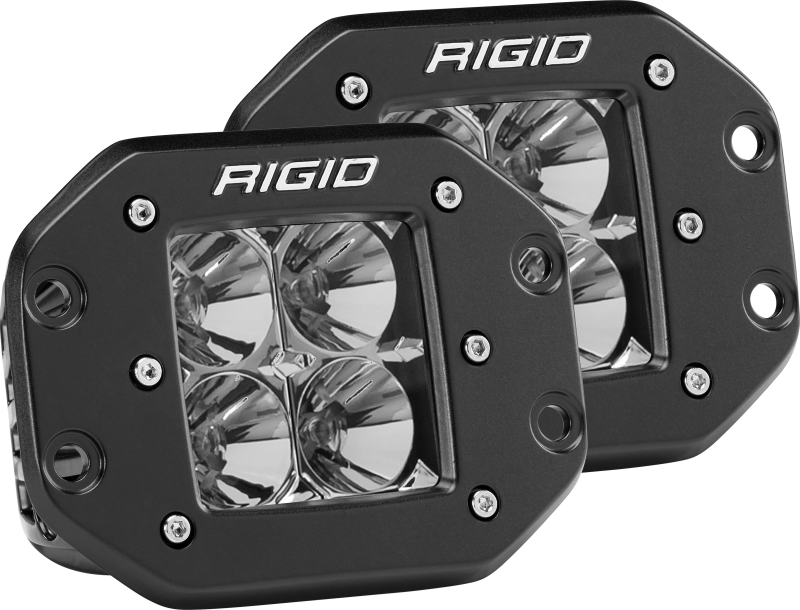 Rigid Industries Dually - Flush Mount - Flood - Set of 2 Rigid Industries Light Bars & Cubes