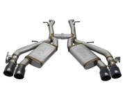 aFe MACHForce XP 3in 304 SS Axle-Back Exhaust Dual Exhaust (NPP) w/ Black Tips 16-17 Camaro SS V8 aFe Axle Back