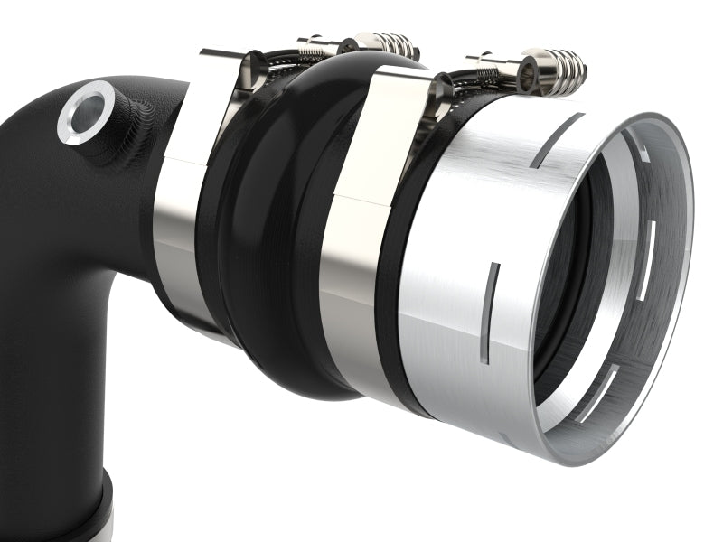 aFe 23-24 Ford F250/F350 Super Duty V8-6.7L BladeRunner 3 In. Aluminum Hot and Cold Charge Pipe- BLK aFe Intercoolers