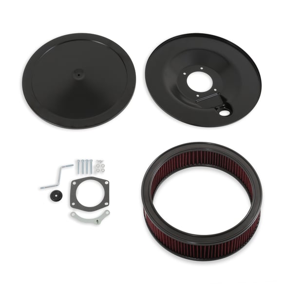 Holley RetroFilter Drive-By-Wire Air Cleaner - 16-Inch Diameter - Black 120-501 HOLLEY Autoparts