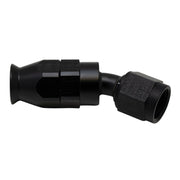 DeatschWerks 6 AN Female Flare Swivel 30-Degree Hose End PTFE - Anodized Matte Black DeatschWerks Fittings