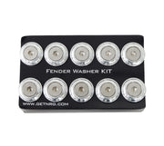 NRG Fender Washer Kit w/Rivets For Plastic (Silver) - Set of 10 NRG Hardware Kits - Other