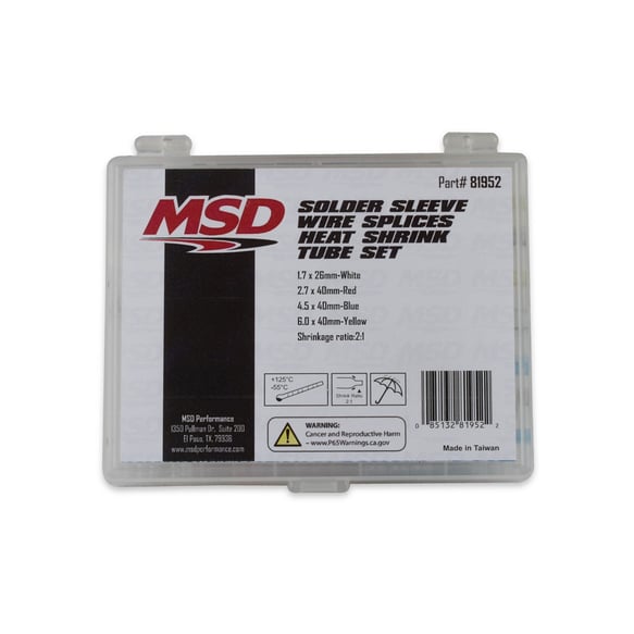 MSD Solder Sleeve Wire Splice Kit 81952 MSD Autoparts