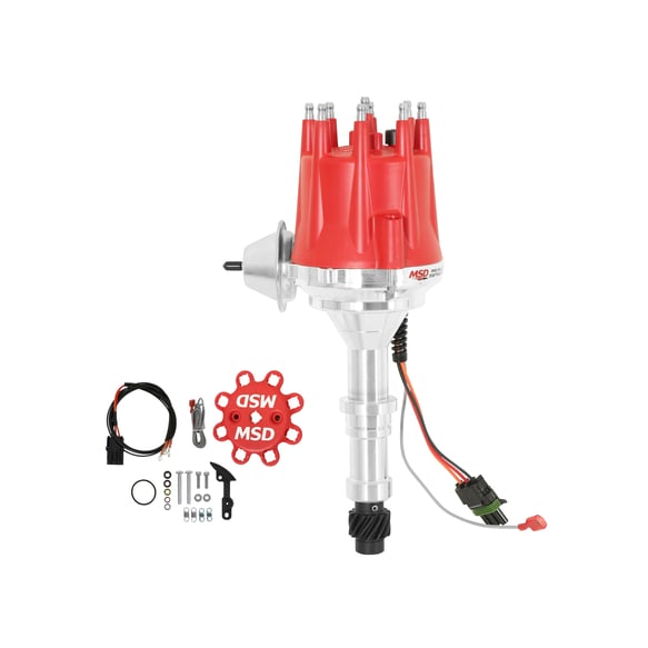 MSD Ready-To-Run Distributor - Buick 400-430-455 V8 - Red 8552 MSD Autoparts