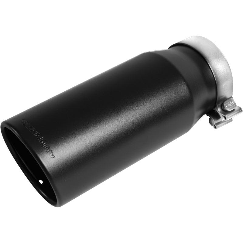 MagnaFlow Tip Stainless Black Coated Single Double Round Single Outlet 5in Dia 4in Inlet 13in L Magnaflow Catalytic Converter Universal