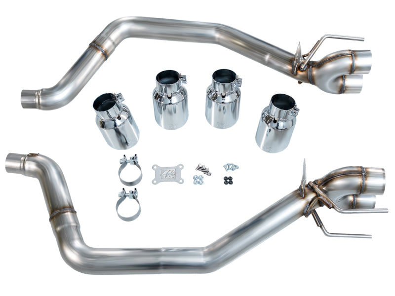 AWE Tuning 05-07 C6 Chevrolet Corvette 6.0L Track Edition Axle-Back Exhaust w/ Chrome Silver Tips AWE Tuning Axle Back