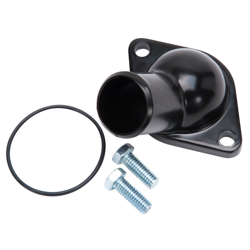 Edelbrock Chevy 15 Deg. Water Neck Steel - Black Edelbrock Thermostats