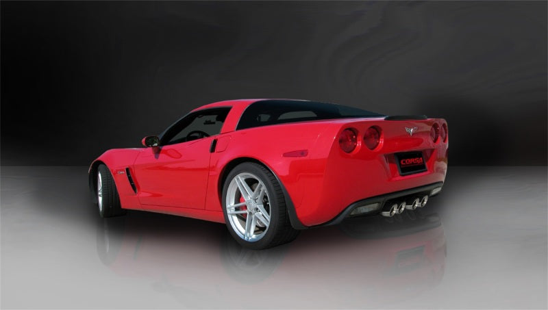 Corsa 2006-2013 Chevrolet Corvette C6 Z06 7.0L V8 Polished Sport Axle-Back Exhaust CORSA Performance Axle Back