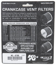 K&N Universal Chrome Filter 1 3/8 inch FLG / 2 1/2 inch Base / 2 inch Top / 2 1/4 inch Height K&N Engineering Air Filters - Universal Fit