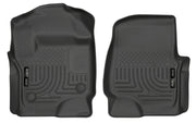 Husky Liners 2017 Ford Super Duty (Crew Cab / Super Cab) WeatherBeater Black Front Floor Liners Husky Liners Floor Mats - Rubber