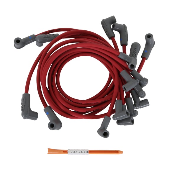 Red Super Conductor Wire Set, Chevy Sprint Car 31549 MSD Autoparts