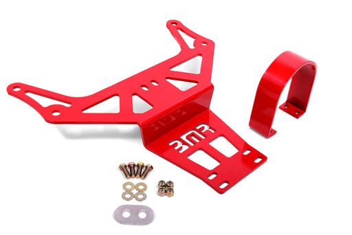 BMR 15-18 Dodge Challenger (Auto Trans) Hellcat/Demon Driveshaft Safety Loop - Red BMR Suspension Driveshaft Loops
