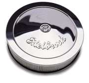 Edelbrock Air Cleaner Pro-Flo Series Round Steel Top Paper Element 14In Dia X 3 313In Chrome Edelbrock Air Filters - Universal Fit