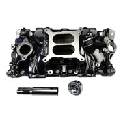 Edelbrock Chevy SB Performer EPS Manifold w/ Oil Fill Tube - Black Plasma Edelbrock Intake Manifolds