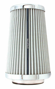 Spectre Adjustable Conical Air Filter 9-1/2in. Tall (Fits 3in. / 3-1/2in. / 4in. Tubes) - White Spectre Air Filters - Universal Fit