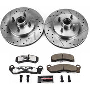 Power Stop 87-93 Ford Mustang Front Z26 Street Warrior Brake Kit PowerStop Brake Kits - Performance D&S