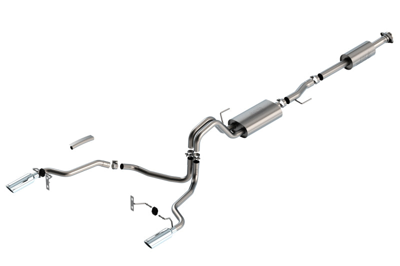 Borla F-150 2021 5.0L 4dr CC SB EC STB Lariat/KR/Platinum/LTD 3/2.25 SRE Cat-Back Touring CHR Tips Borla Catback