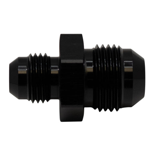 DeatschWerks 8AN Male Flare to 6AN Male Flare Reducer Straight - Anodized Matte Black DeatschWerks Fittings