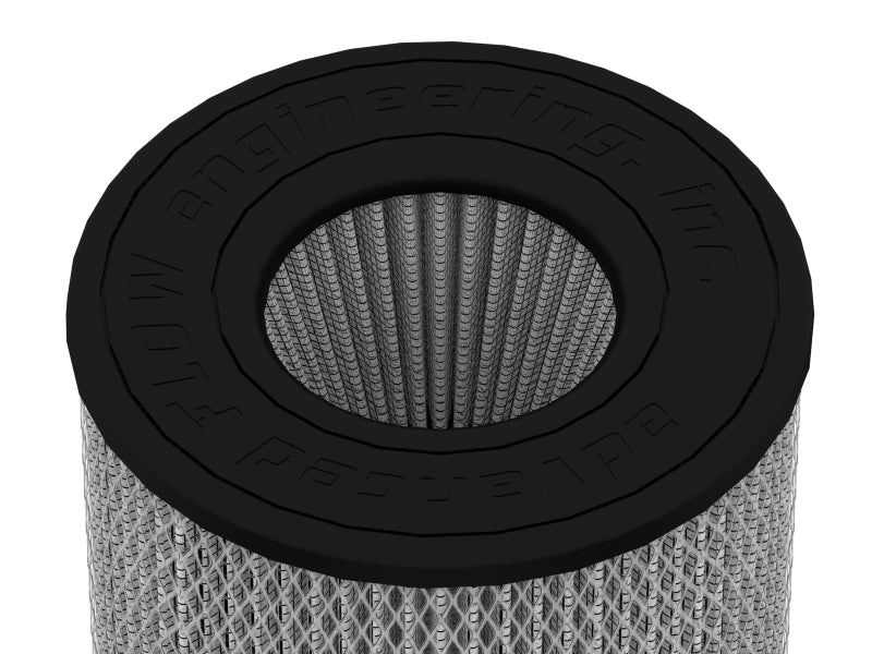 aFe MagnumFLOW Air Filter Pro DRY S 6in Flange x 8 1/8in Base/Top (INV) x 9in H