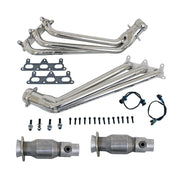 BBK 10-11 Camaro V6 Long Tube Exhaust Headers With Converters - 1-5/8 Chrome BBK Headers & Manifolds