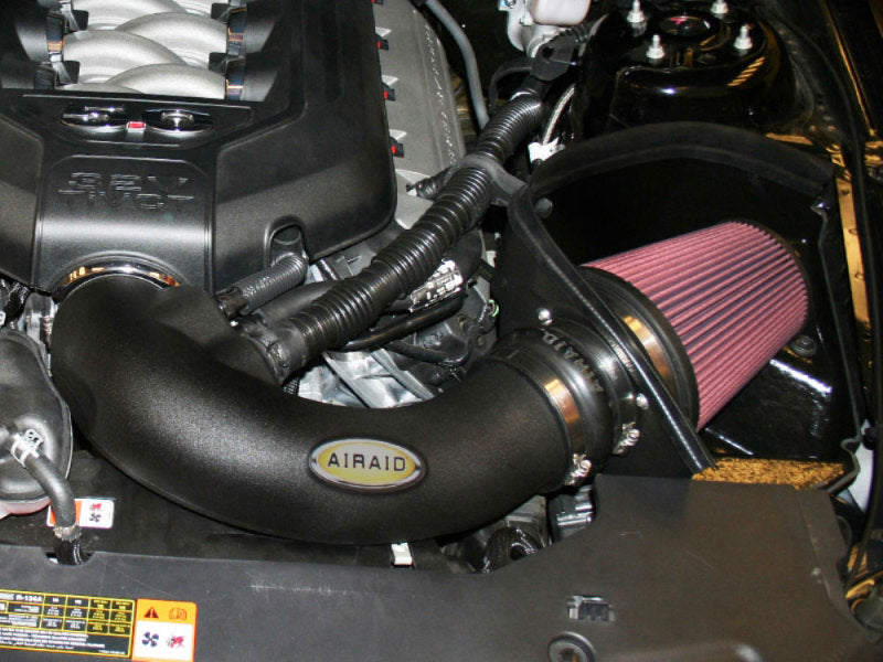 Airaid 11-14 Ford Mustang GT 5.0L Race Only (No MVT) MXP Intake System w/ Tube (Oiled / Red Media) Airaid Cold Air Intakes