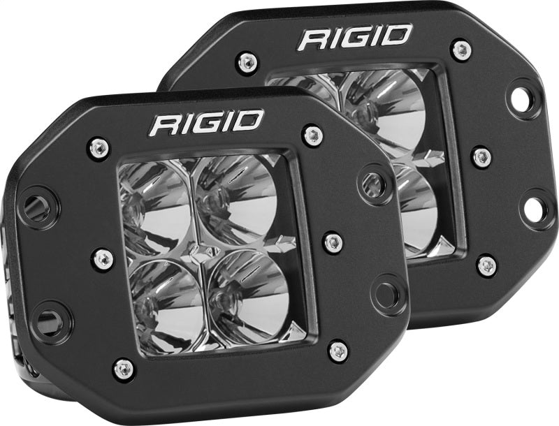 Rigid Industries Dually - Flush Mount - Flood - Set of 2 Rigid Industries Light Bars & Cubes
