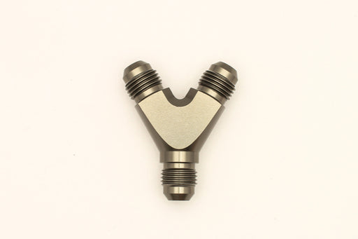 DeatschWerks 6AN Male Flare + 6AN Male Flare to 6AN Male Flare Y Block Fitting DeatschWerks Distribution Blocks