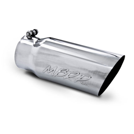 MBRP Universal Tip 5 O.D. Angled Single Walled 4 inlet 12 length MBRP Steel Tubing