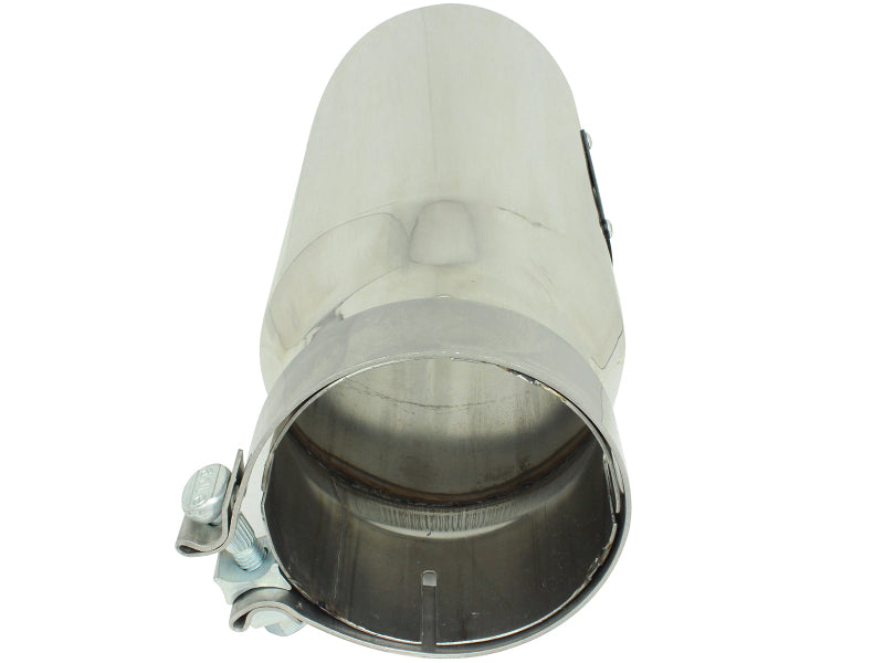 aFe MACH Force-Xp Universal Exhaust Tip 4 IN Inlet x 5 IN Outlet x 12 IN L- Polished Tip aFe Tips
