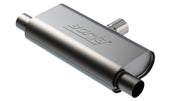 Borla T- Flow Universal Muffler - 2.5in Single Inlet/2.5in Dual Outlet 24in OAL 4.25x9.10x18in Body Borla Muffler