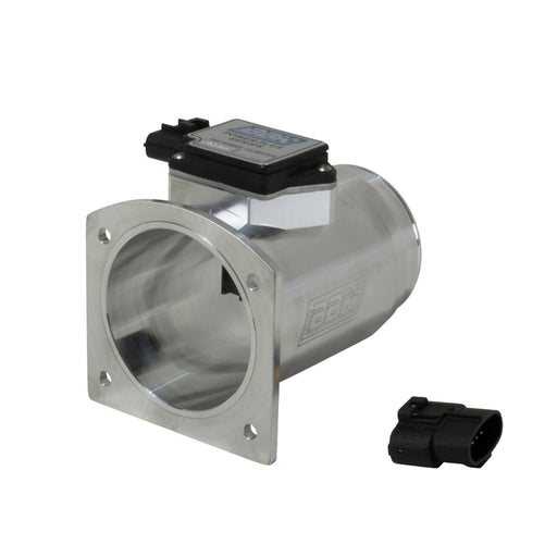 BBK 94-95 Mustang 5.0 Mass Air Meter 76mm 24 lb Inj. Cold Air Calibration CNC Billet Housing BBK Mass Air Flow Sensors