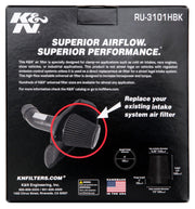K&N Universal Rubber Filter Round Tapered 6in Flange ID x 7.5in Base OD x 5.25in Top OD x 8in Height K&N Engineering Air Filters - Universal Fit