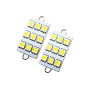 Oracle 44MM 6 LED 3 Chip - Loop Festoon Bulbs (Pair) - White ORACLE Lighting Bulbs