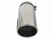 aFe MACHForce XP Cat-Back SS-304 5in Intercooled Exh Tip 5in In x 6in Outx16inL Bolt-On Right (Pol) aFe Tips