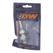 DeatschWerks 8AN Male Flare to Straight 3/8in Single Hose Barb - Anodized DW Titanium DeatschWerks Fittings