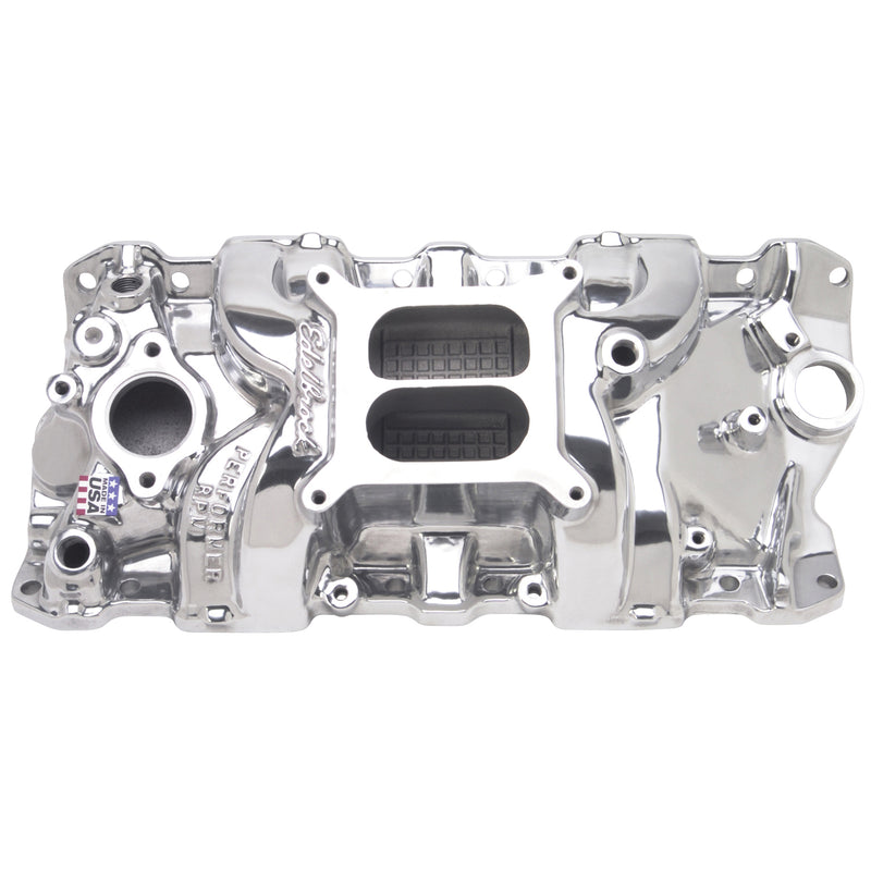 Performer RPM Small Block Chevy Polished Intake Manifold EDELBROCK Autoparts